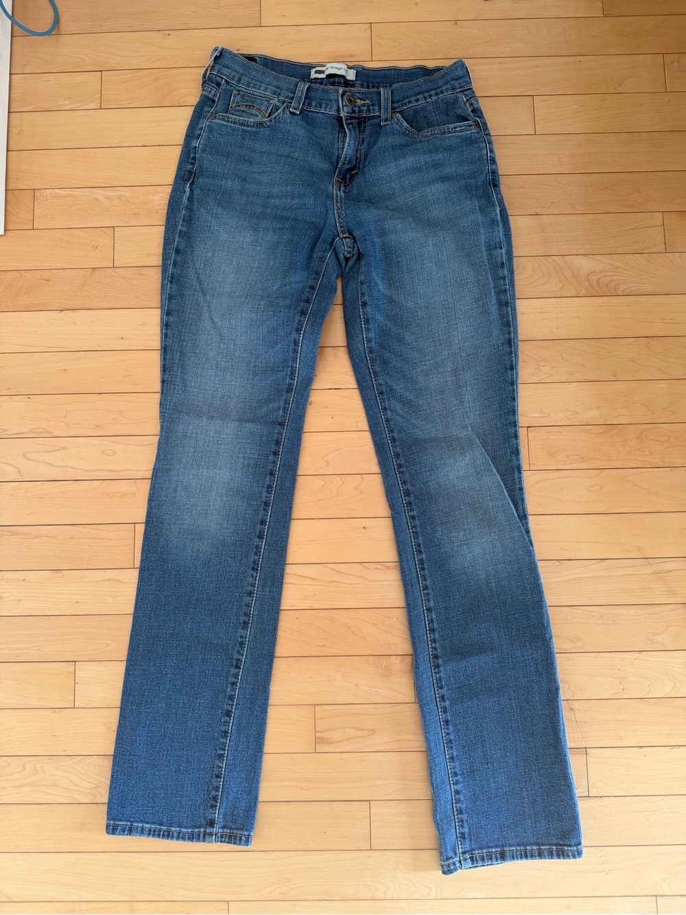 Levi’s 505 Women’s Straight Leg Jeans W27 L34 Medium Wash High Rise Denim